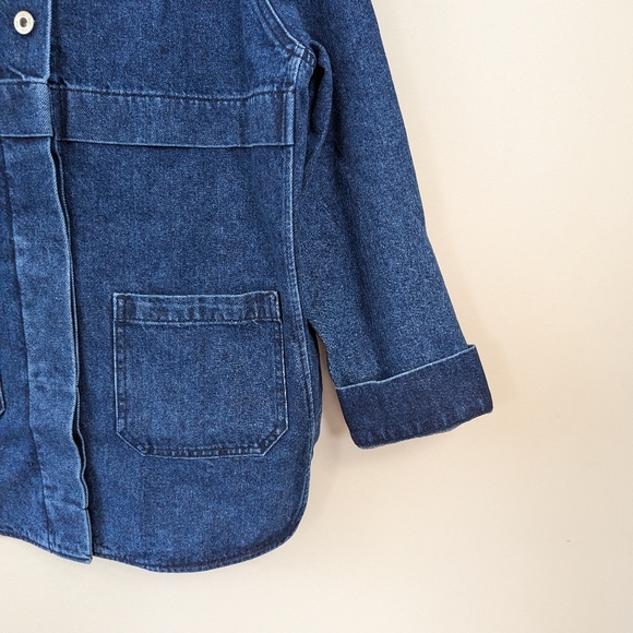 Find. Utility Indigo Denim Chore Coat Minimalist - Picture 6 of 14